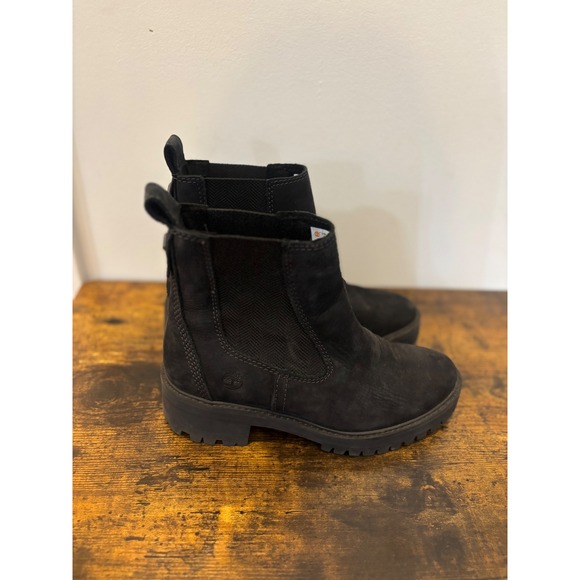 Timberland Chelsea Boots Women's US 6 A1J66 Black Suede Ankle Booties - Picture 1 of 5